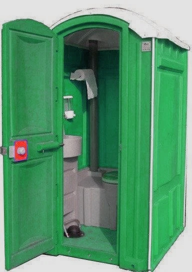 Теплая туалетная кабина VIP зеленая